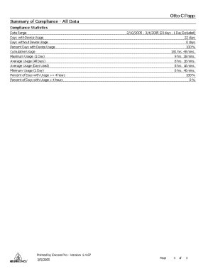Encore Pro Page Three, Long Term Report